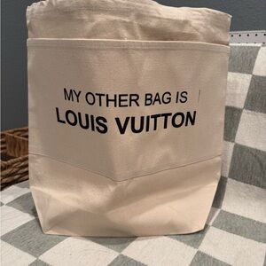 Louis Vuitton Beige Canvas Statement Bag